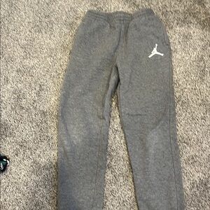 Nike Gray Sweatpants Relaxed Fit Elastic Waistband